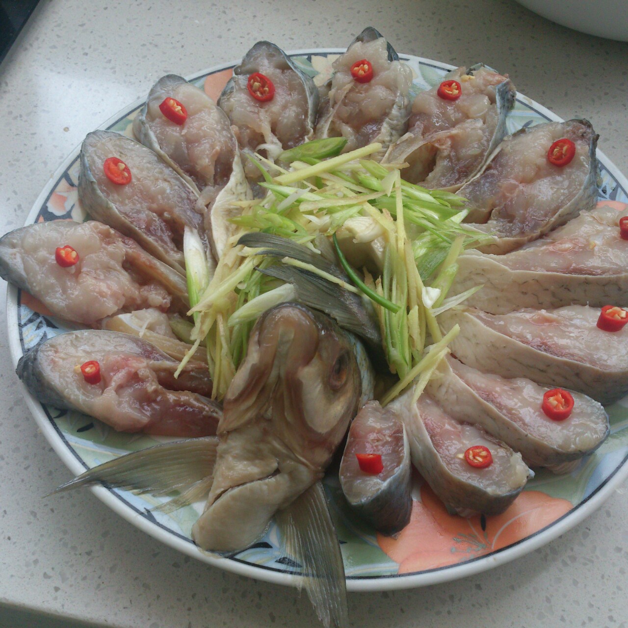 孔雀开屏清蒸鱼