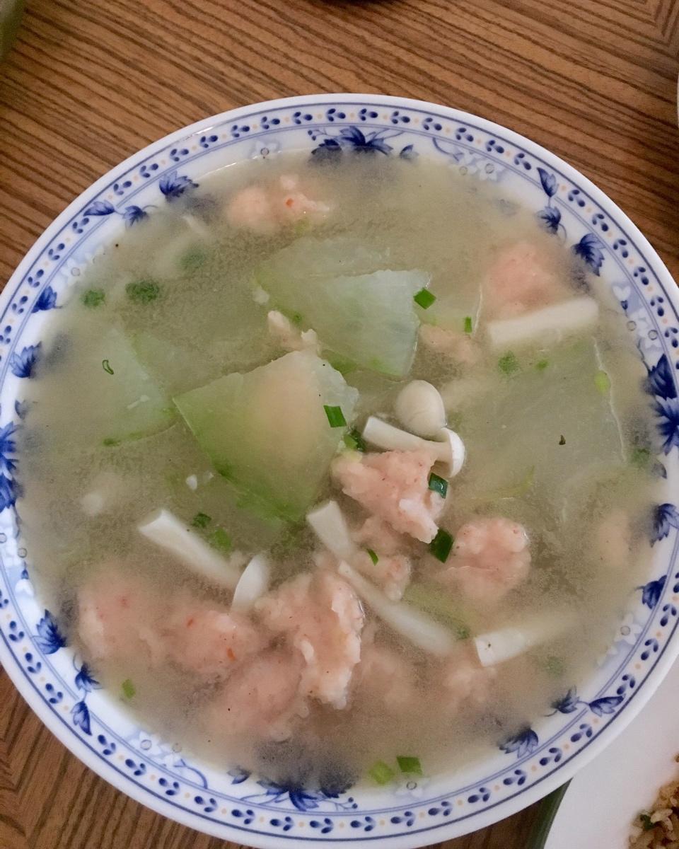 虾滑冬瓜汤