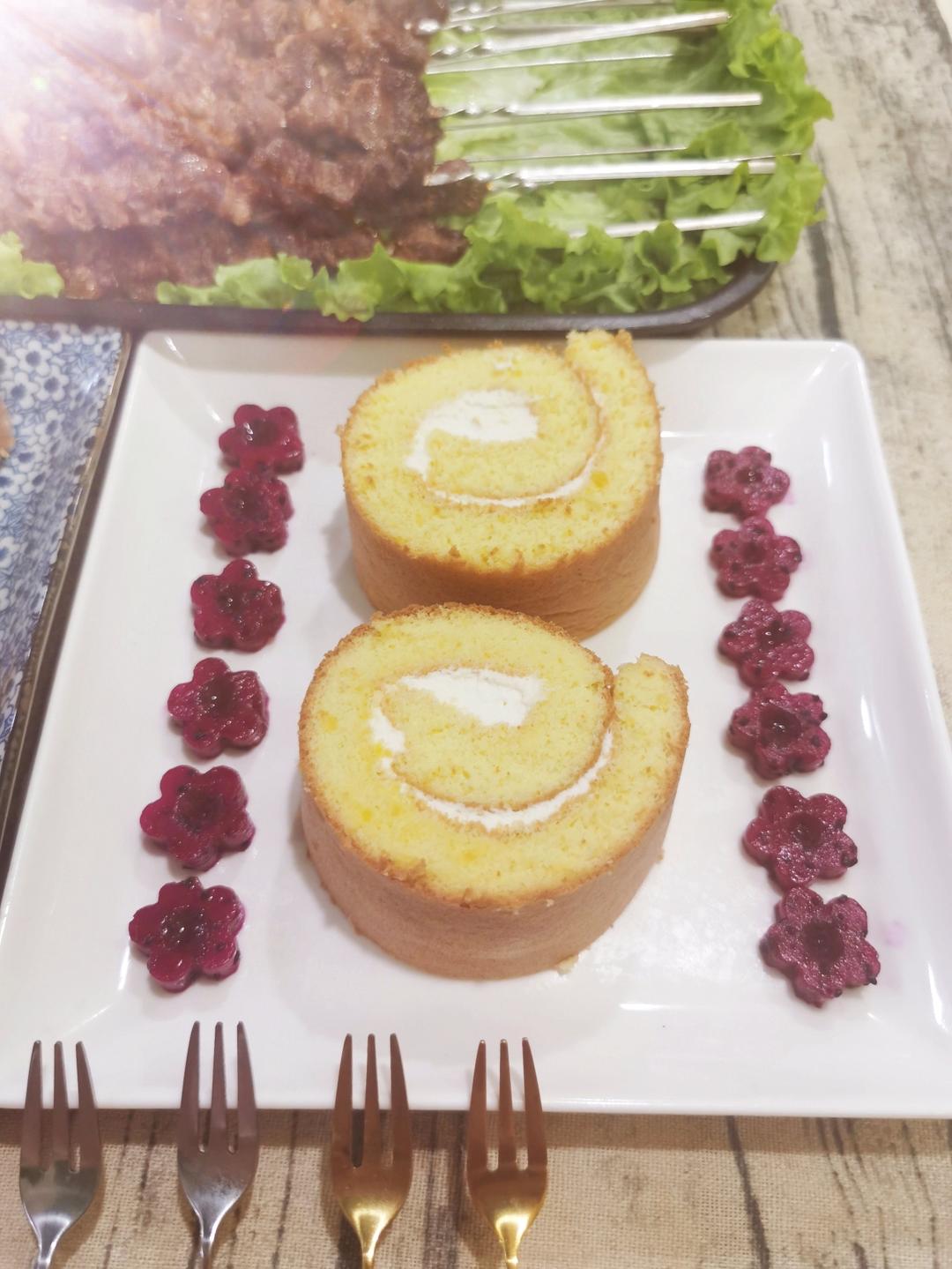 原味蛋糕卷