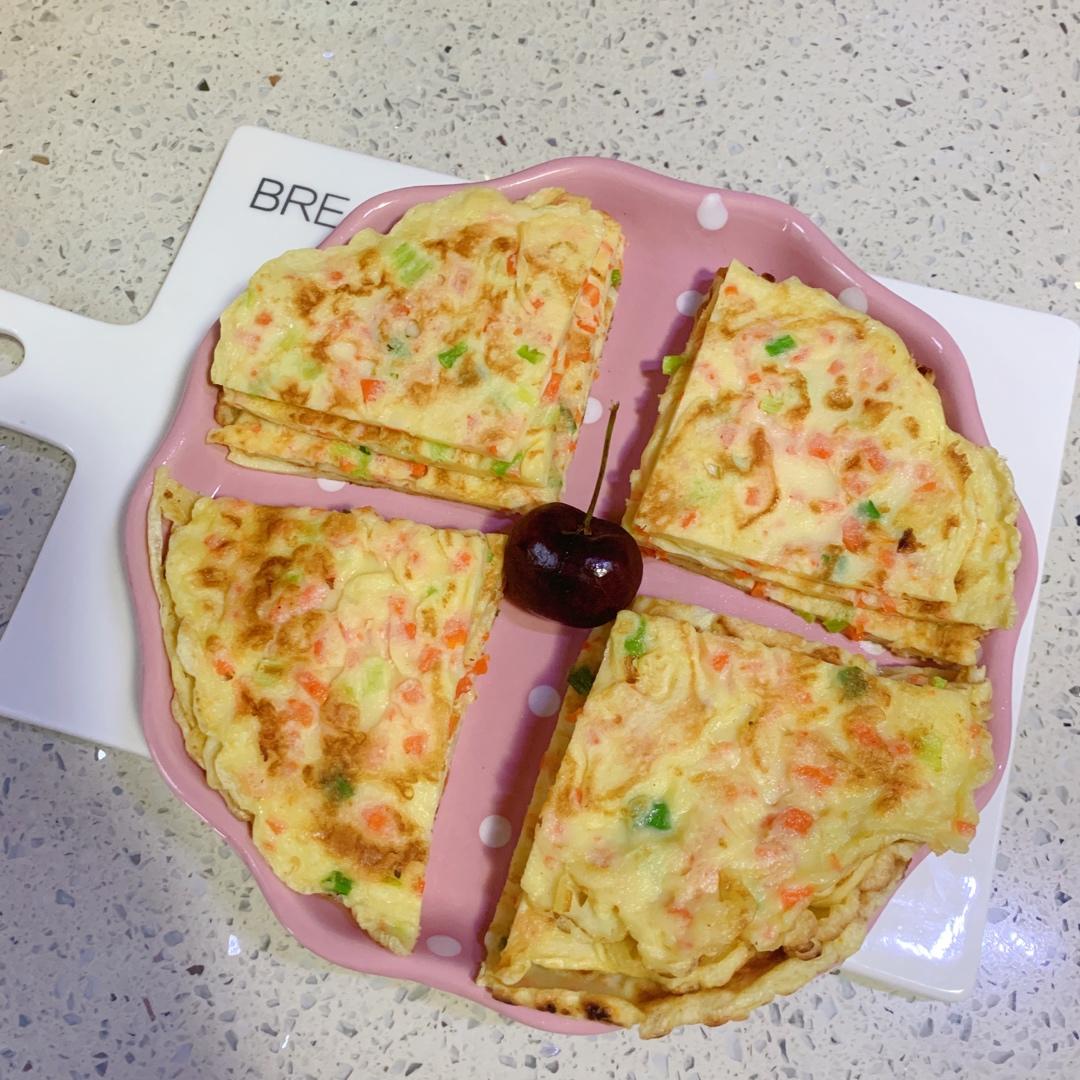简单快手蔬菜鸡蛋煎饼