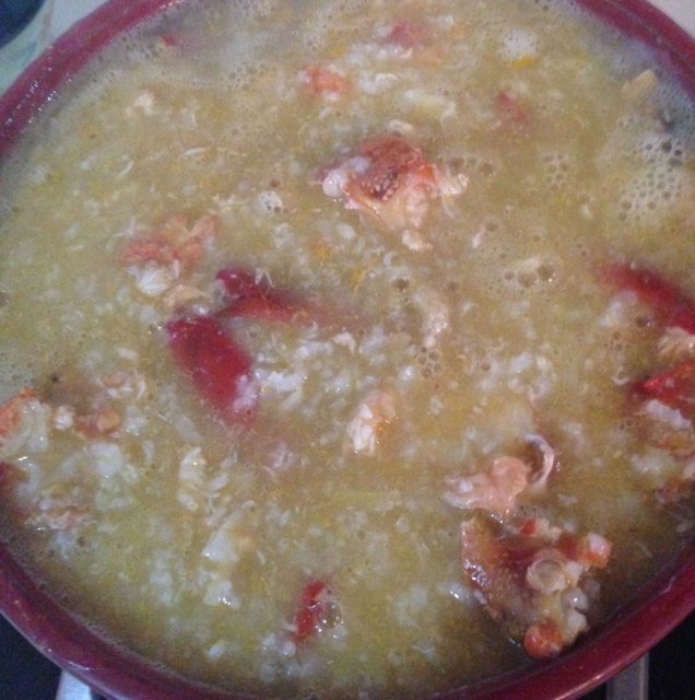 龙虾两吃 清蒸+煲粥
