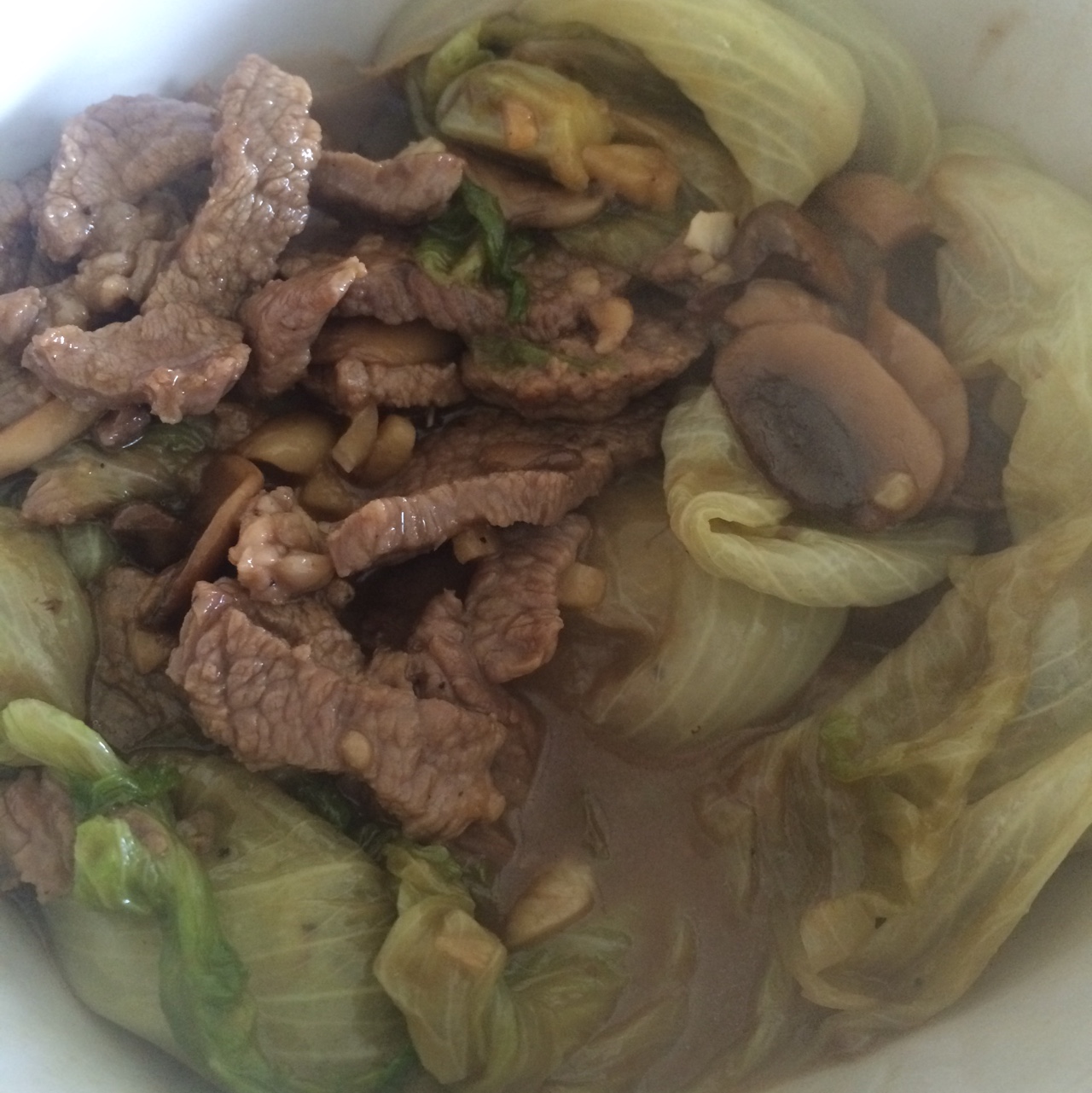蚝油蘑菇生菜