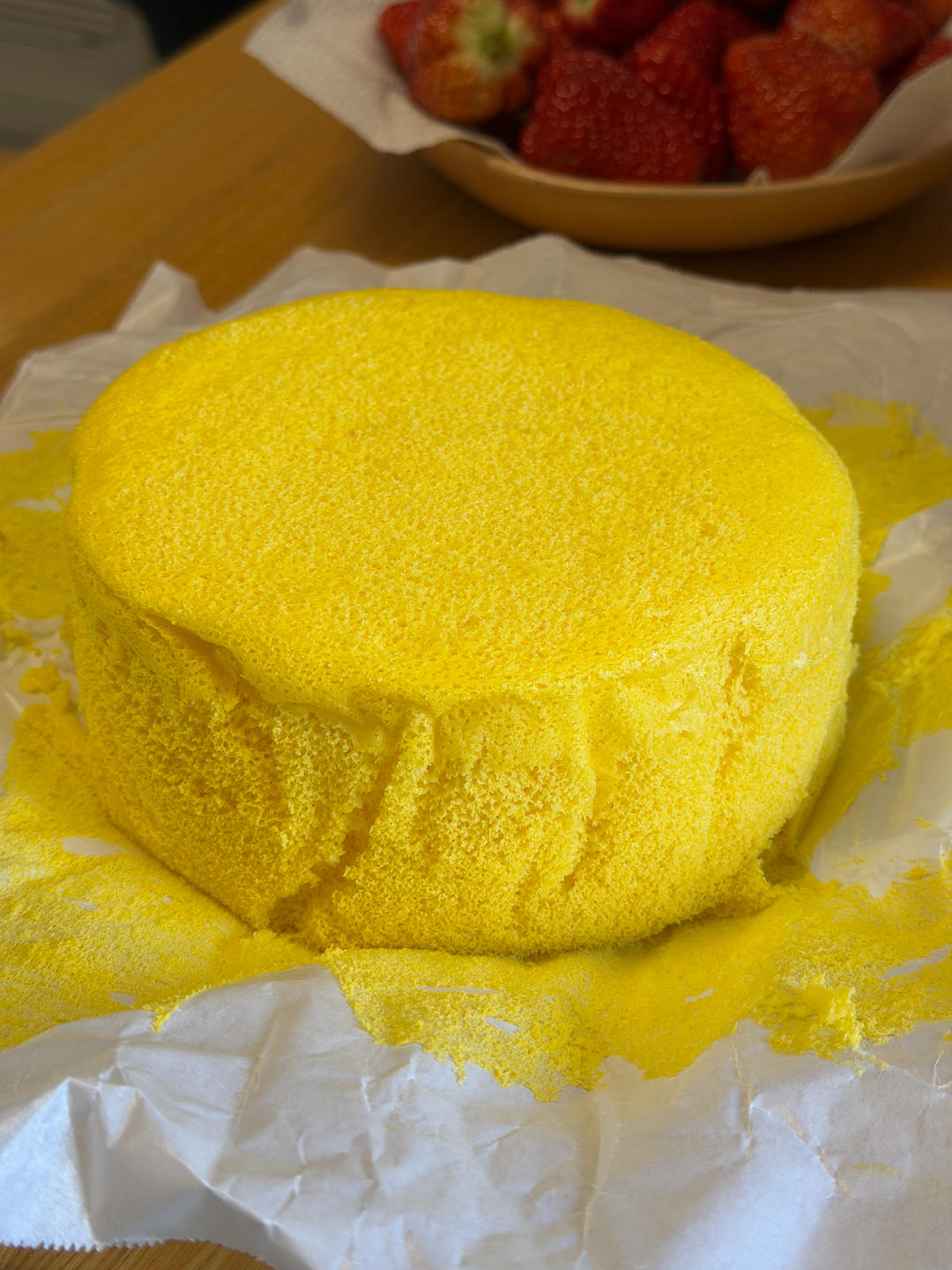 蒸蛋糕（戚风做法）6寸