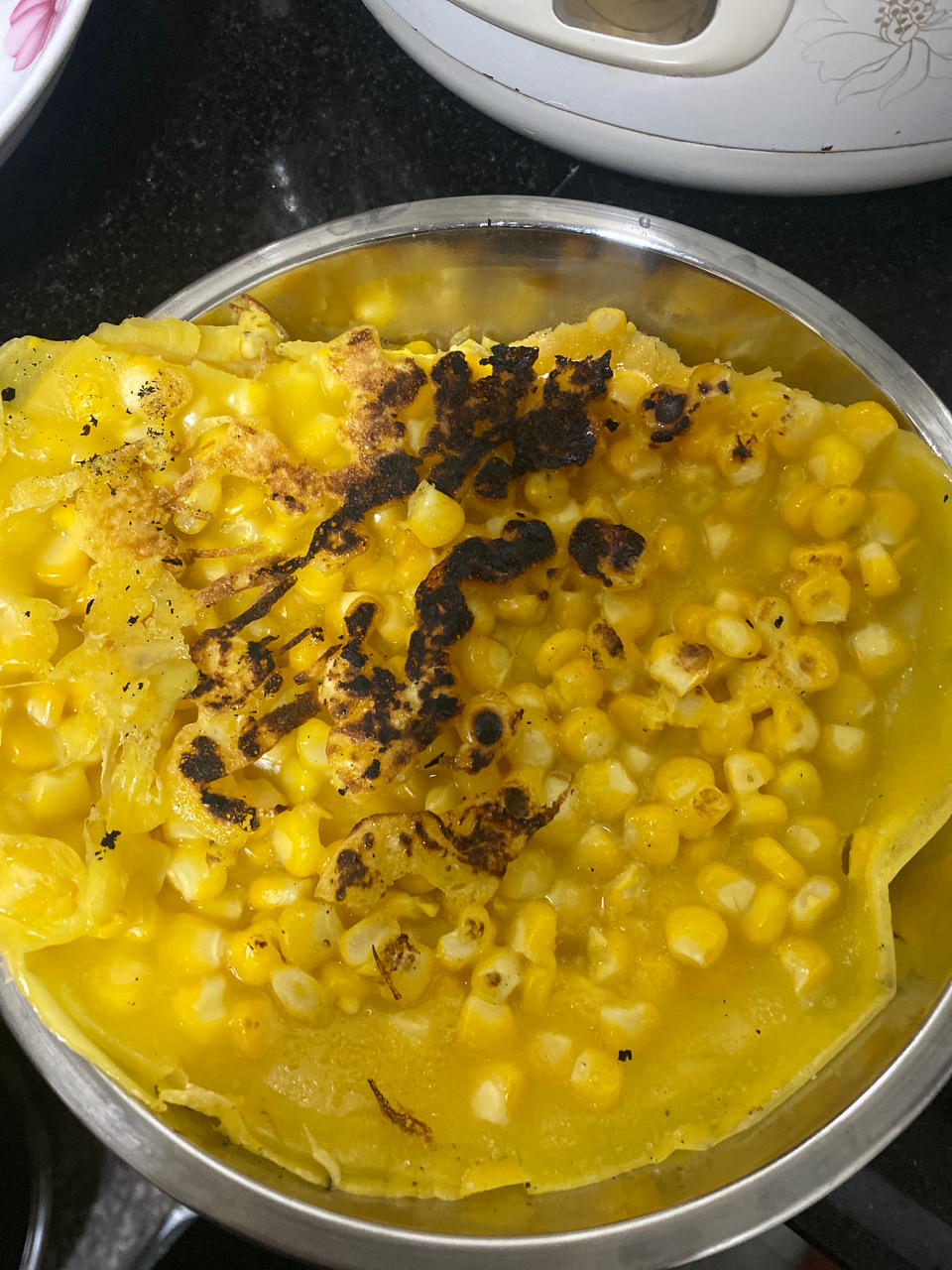 宝宝辅食:奶香玉米烙