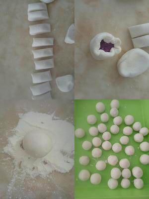 椰香紫薯汤圆的做法 步骤4