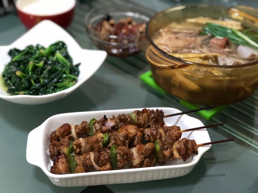 烤羊肉串
（烤箱版）