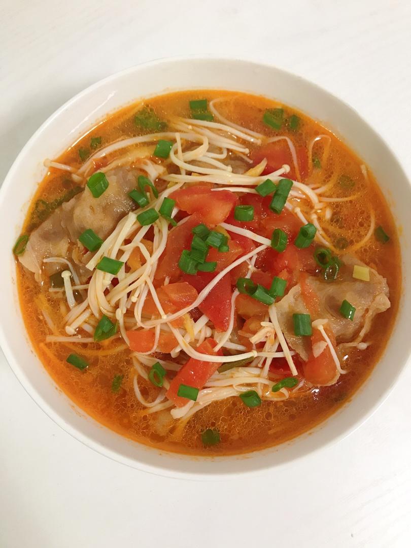 番茄肥牛金针菇