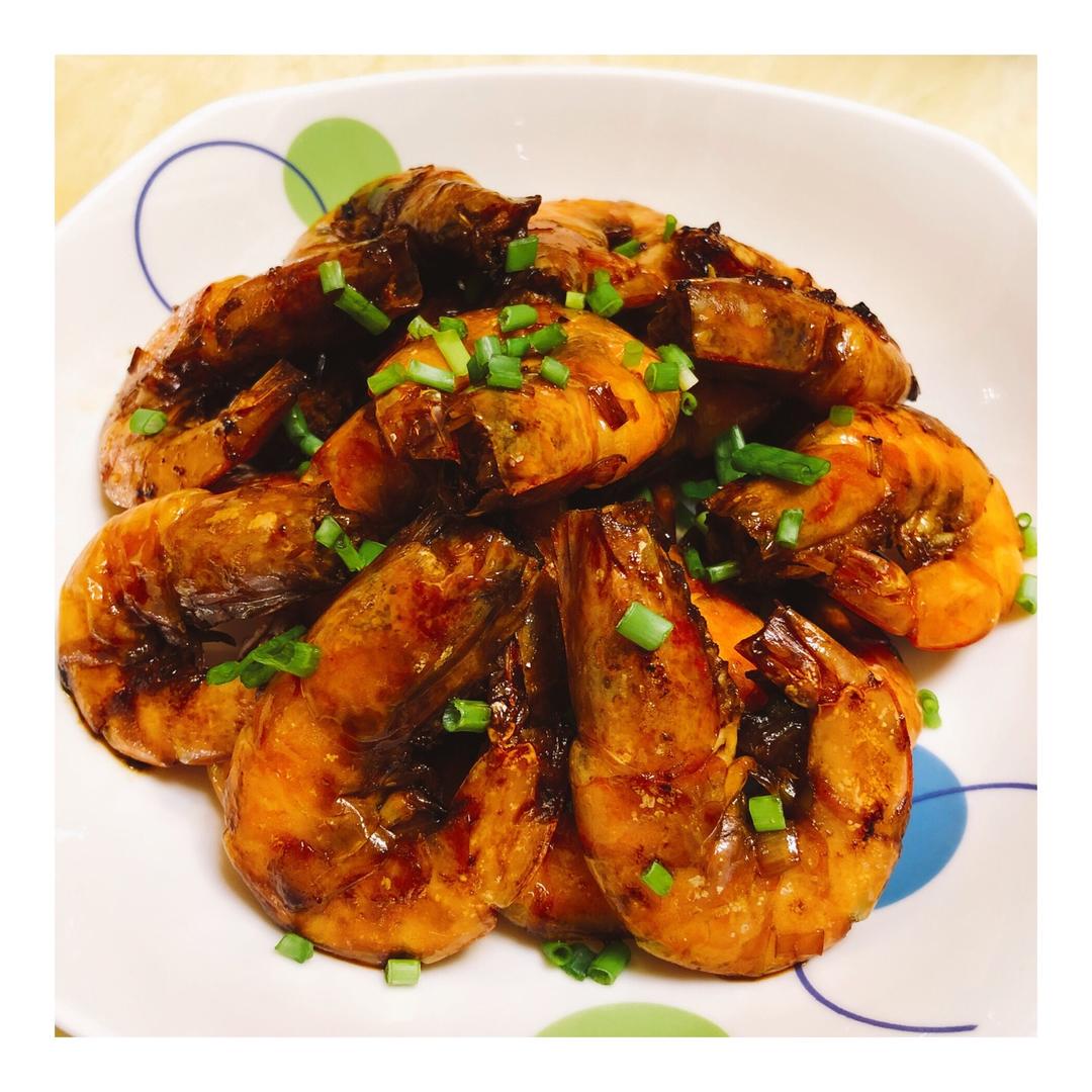 简易版油焖大虾～