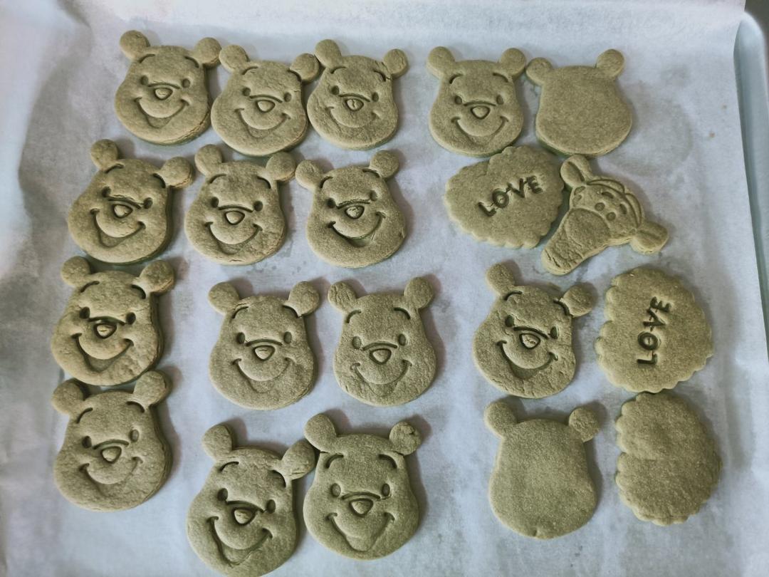 新手入门烘焙❗️史努比卡通饼干🔥抹茶味