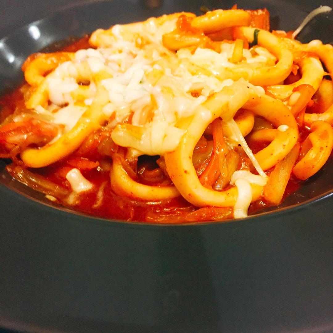 小羽私厨之泡菜鱿鱼圈