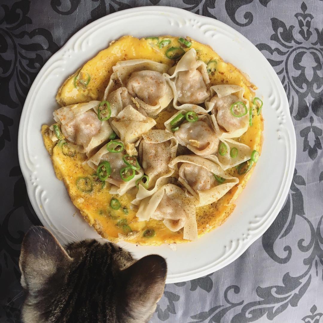 抱蛋煎馄饨