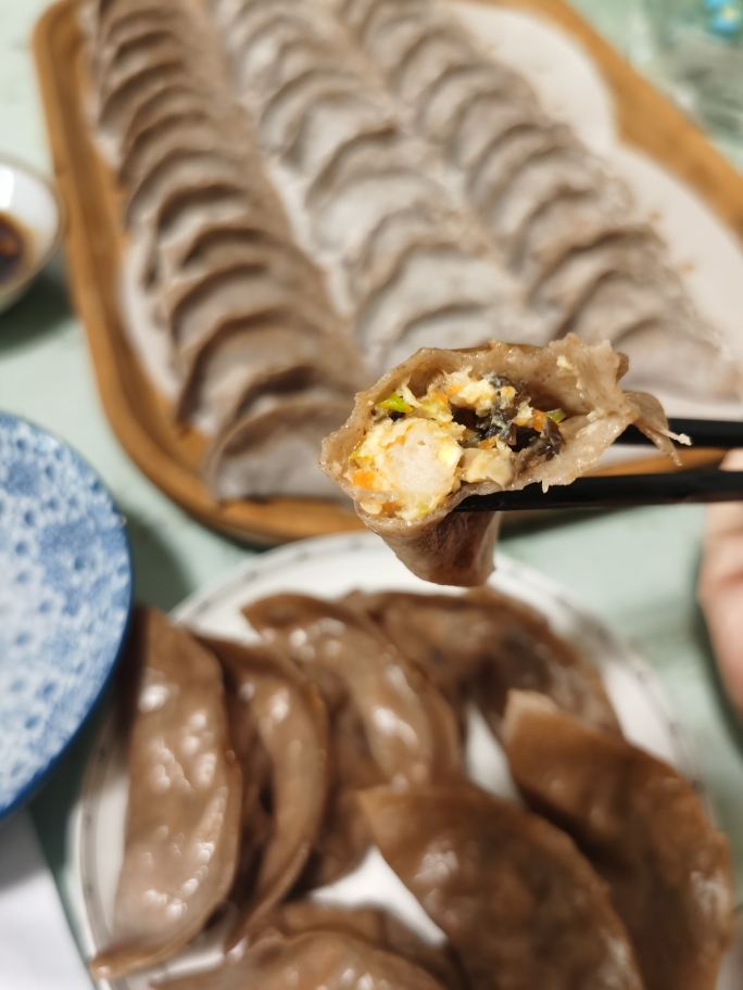 黑全麦低脂饺子——无比美味的做法
