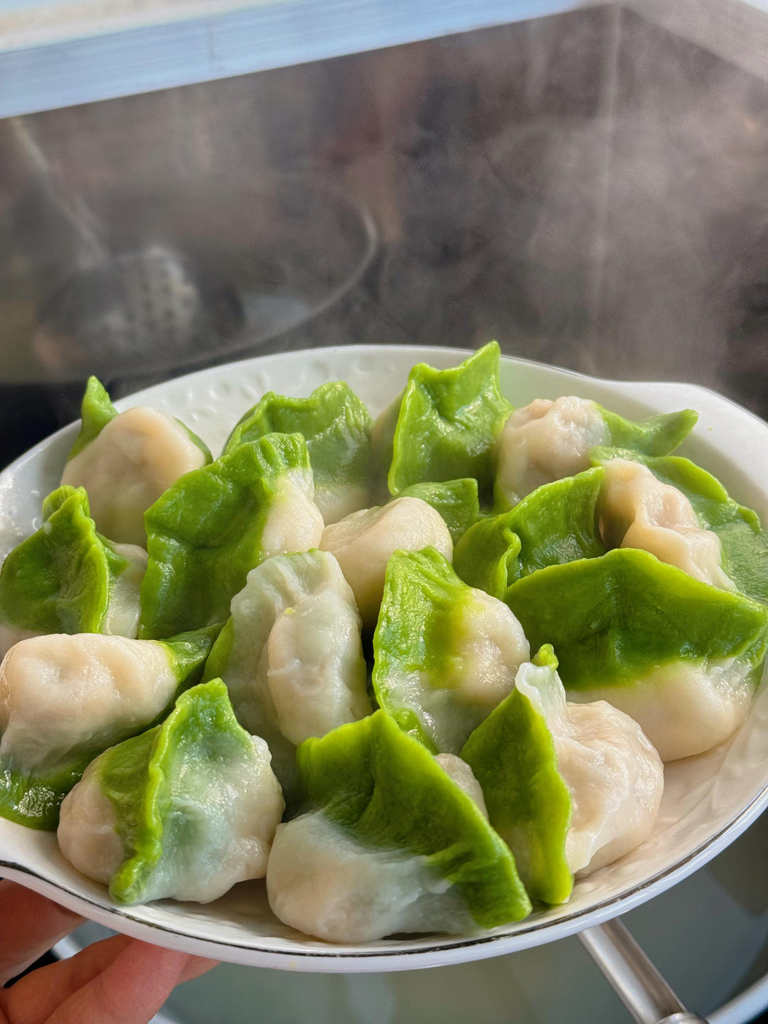 翡翠白玉白菜饺子详细版（附翡翠白玉白菜饺子包法，翡翠白玉饺子皮两种制法，面包机和面，翡翠白玉烧卖，各种馅料搭配）
