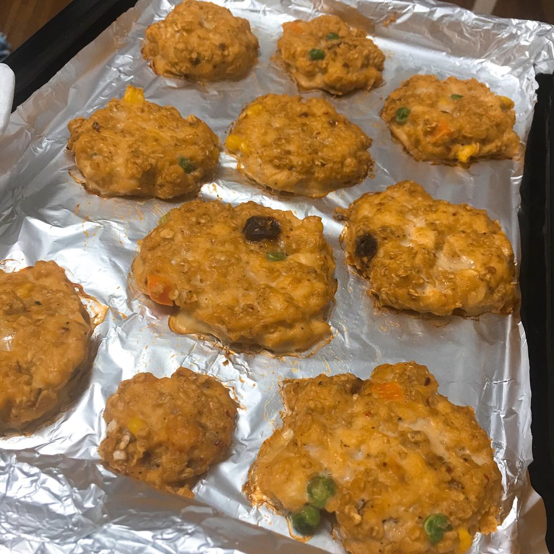 健身必备-鸡胸饼