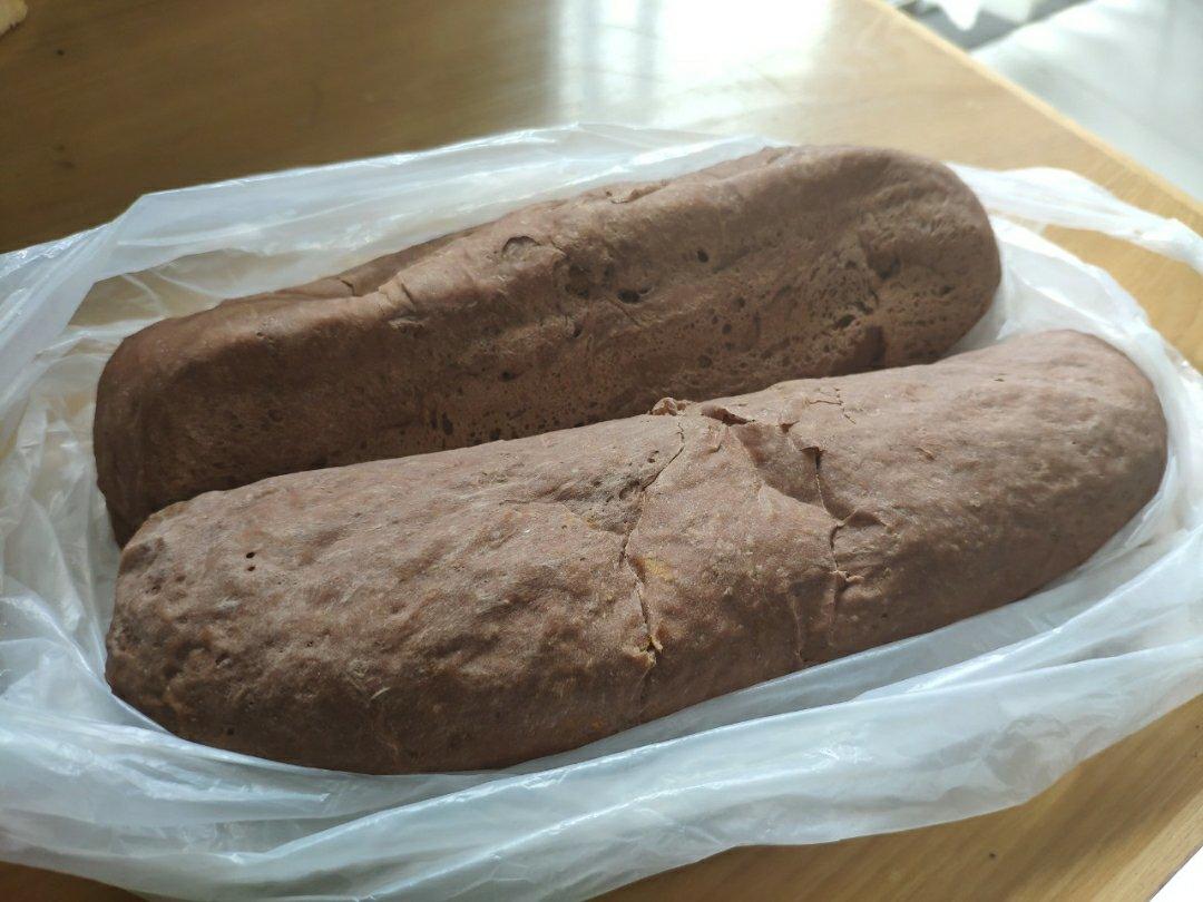 无油无糖纯黑麦紫薯夹心面包，减肥美食