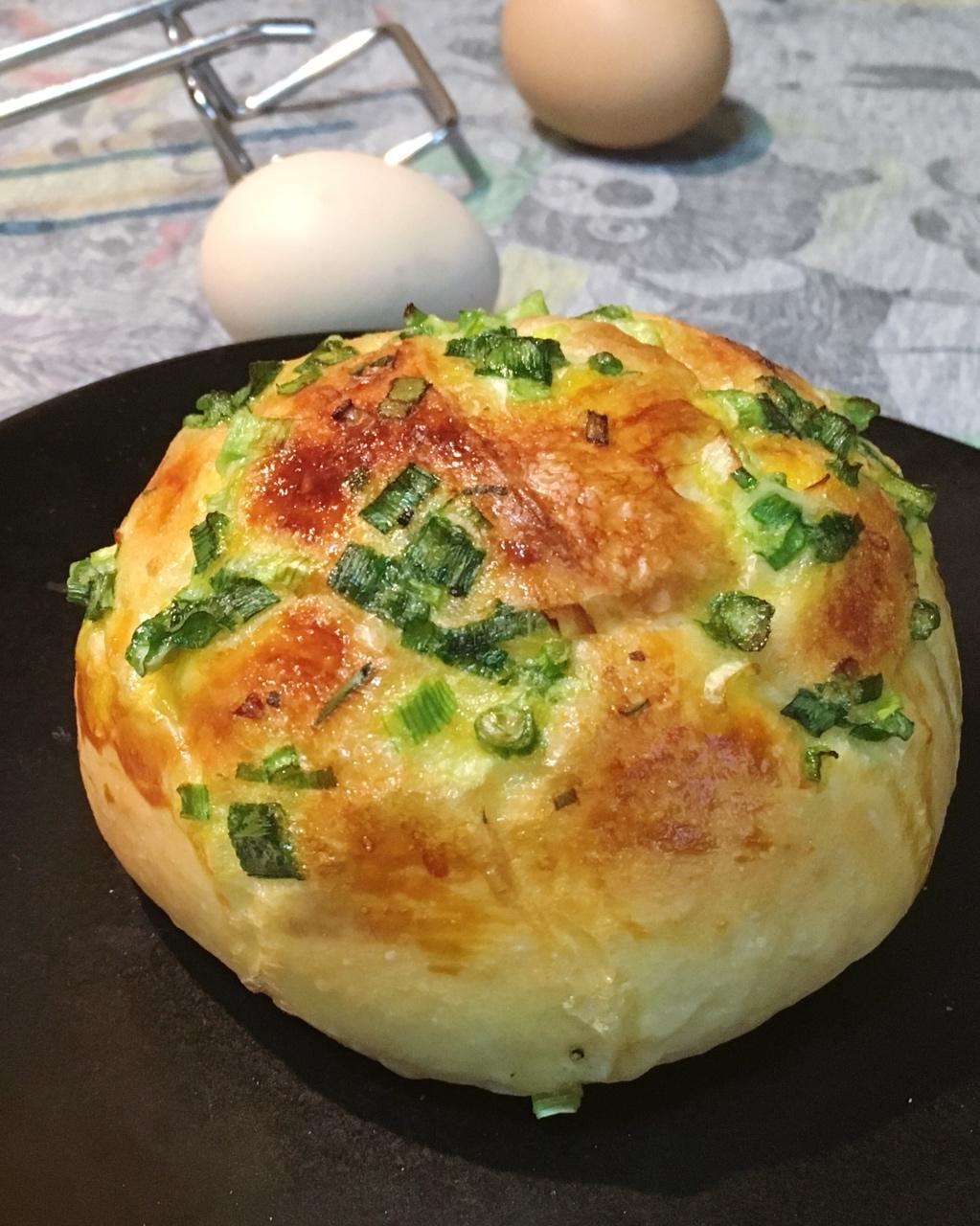 台湾面包冠军 之 香葱面包