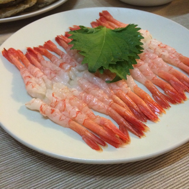 muzili做的北极甜虾刺身