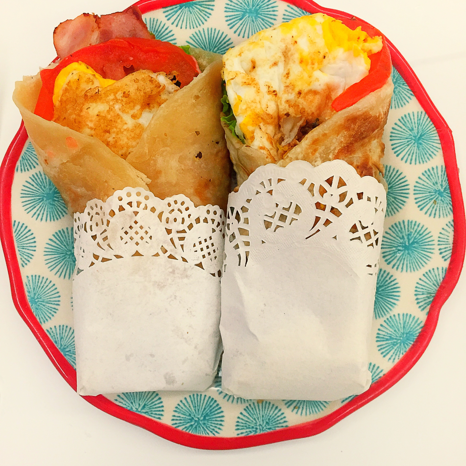 十分钟快手早餐〜〜培根蛋饼