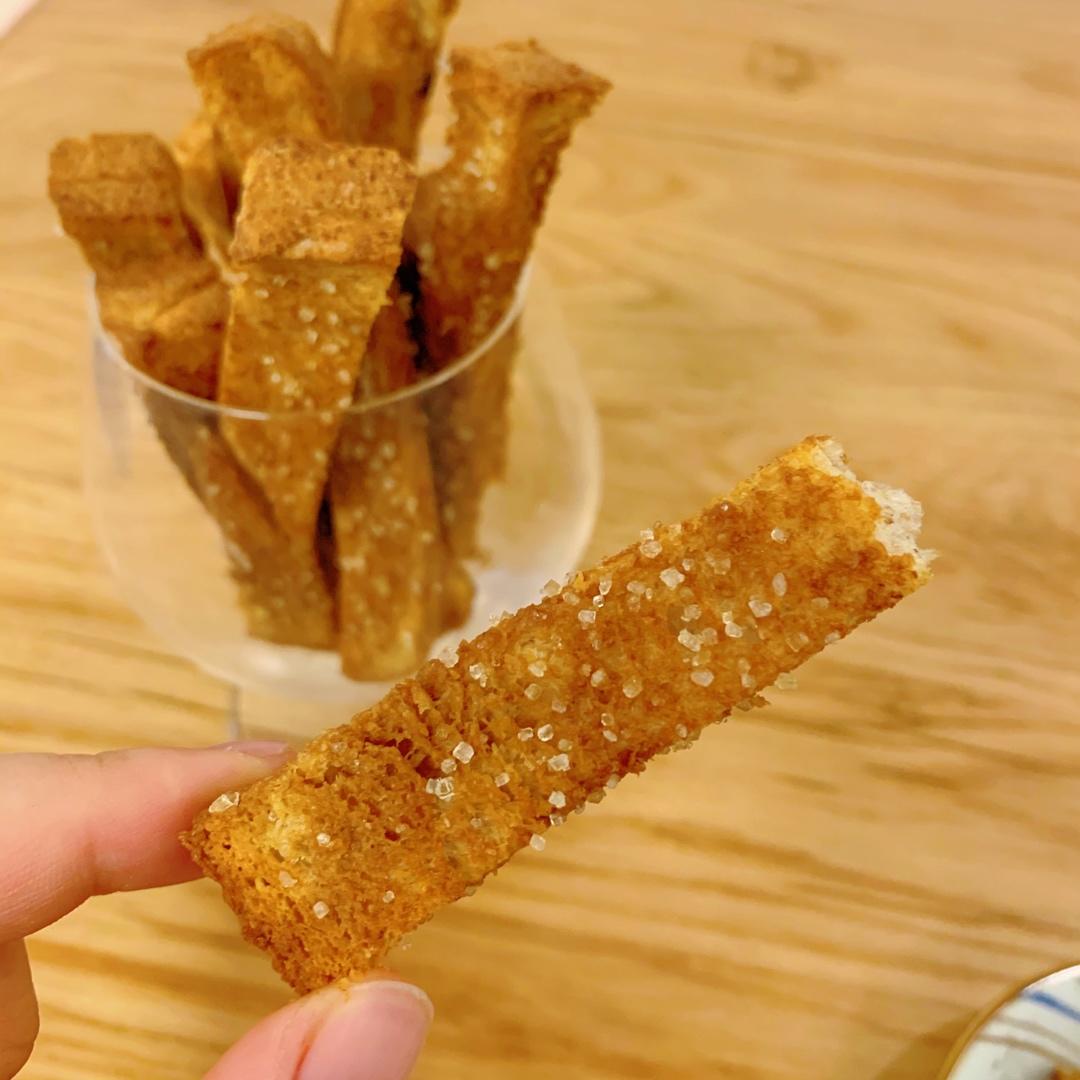 消耗吐司🍞超香超简单咖啡面包条