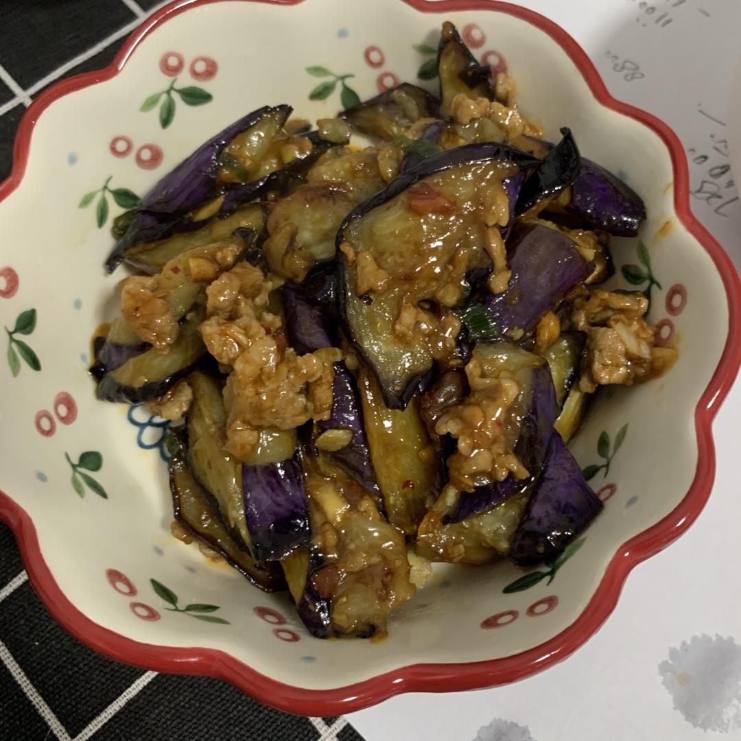 红烧肉沫茄子
