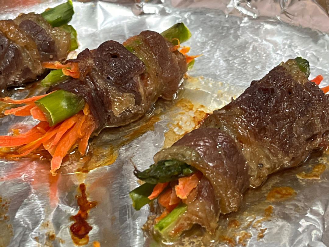烤时蔬牛肉卷