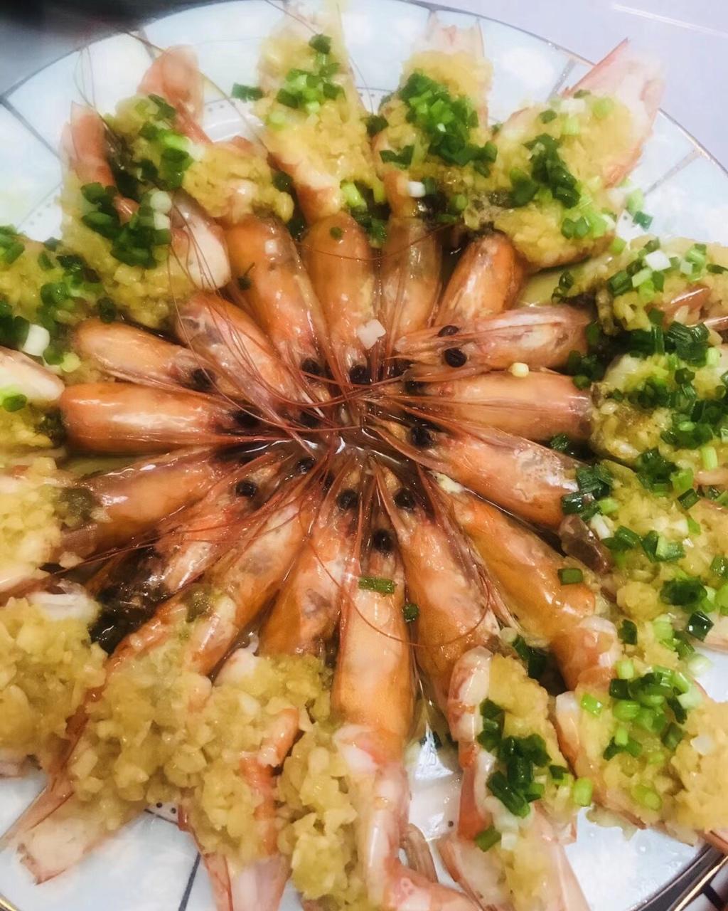 蒜蓉蒸虾