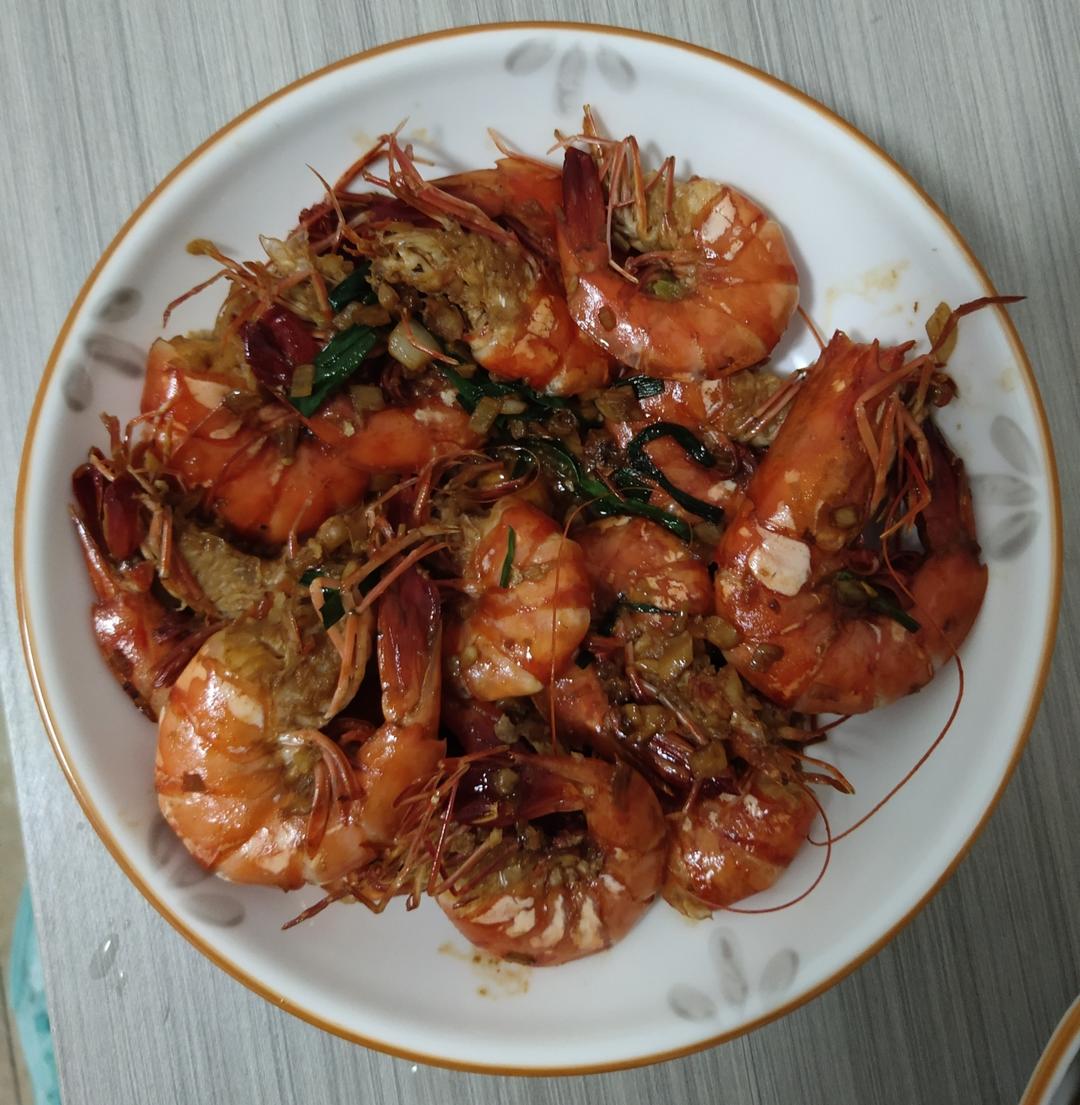 家庭版油焖大虾