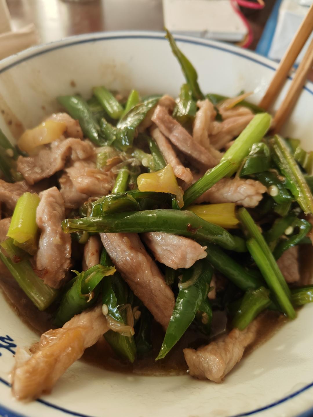 青椒炒肉丝