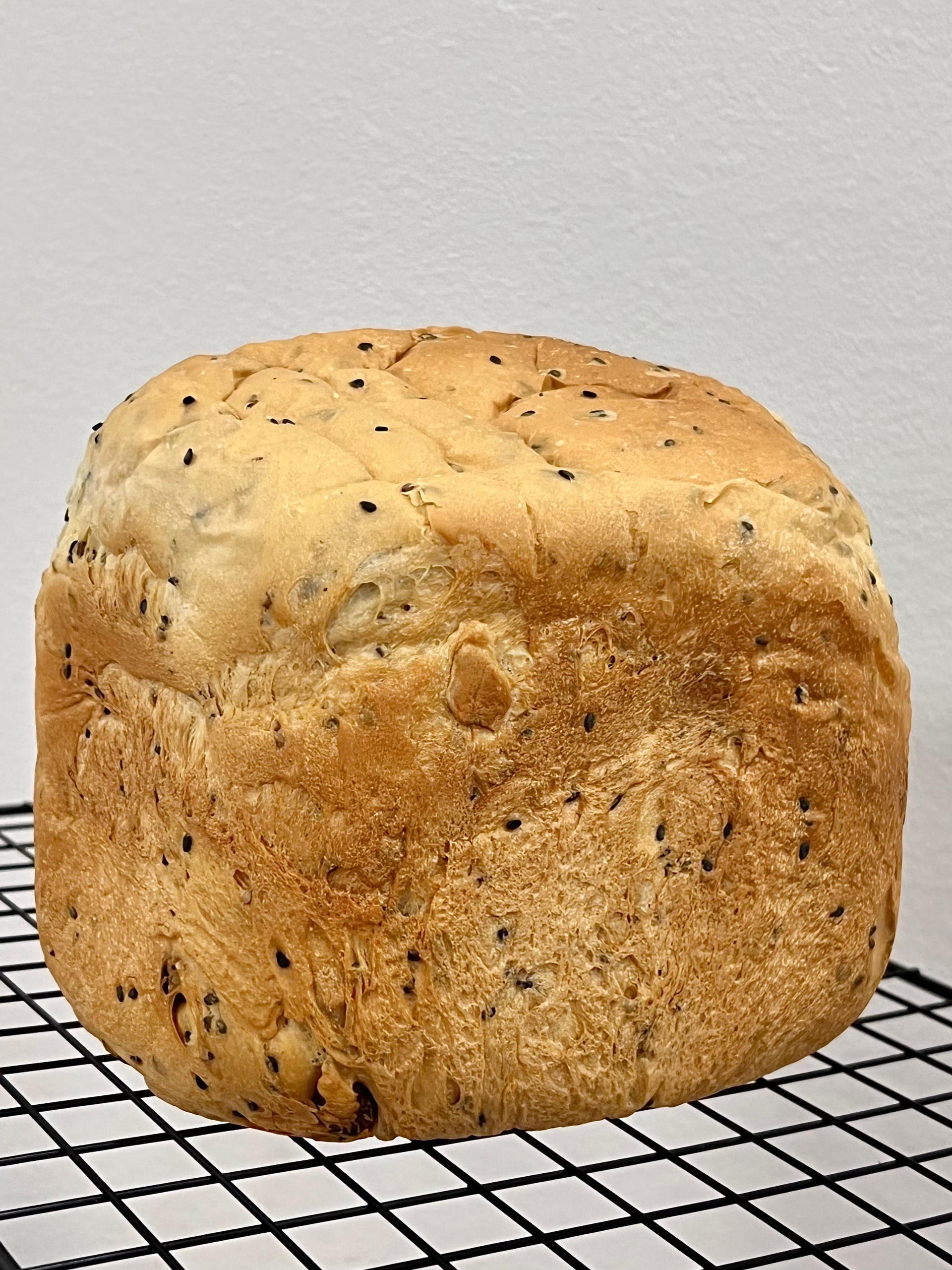 0️⃣失败的黑芝麻吐司🍞  原来做面包可以这么简单的做法