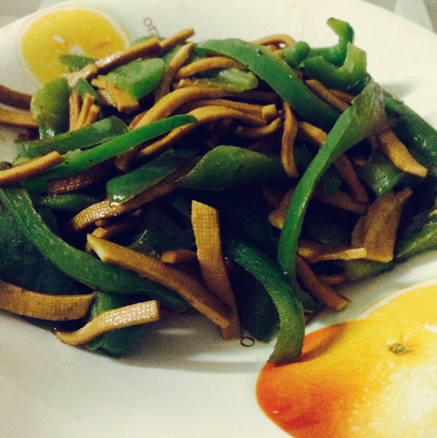 捷赛私房菜---青椒豆干