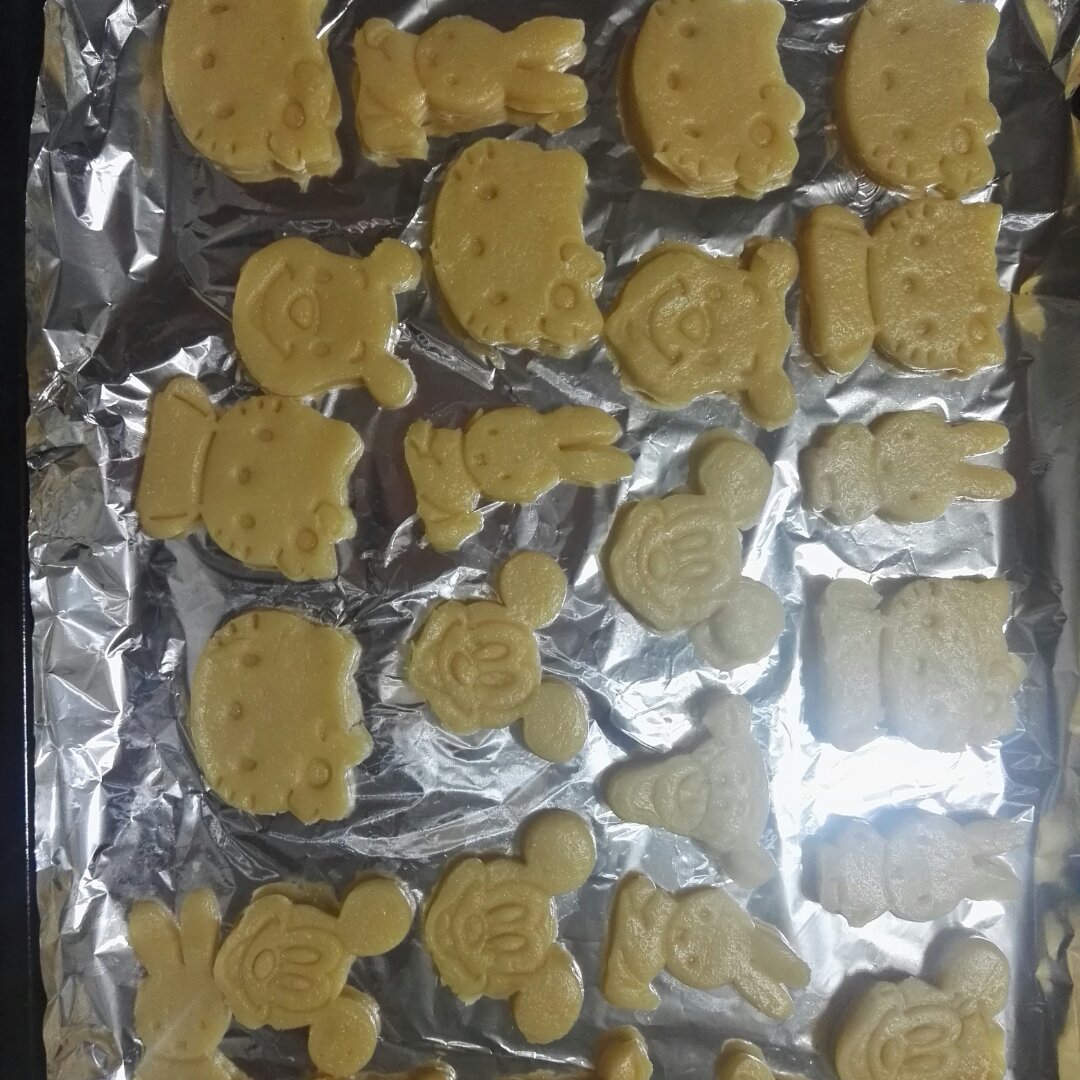 卡通黄油饼干
