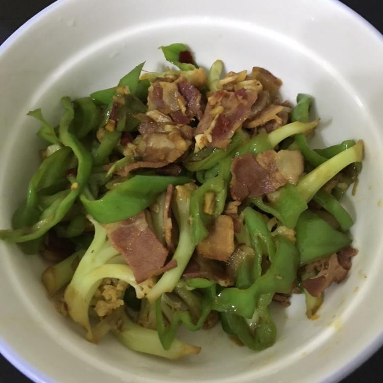 培根炒花菜