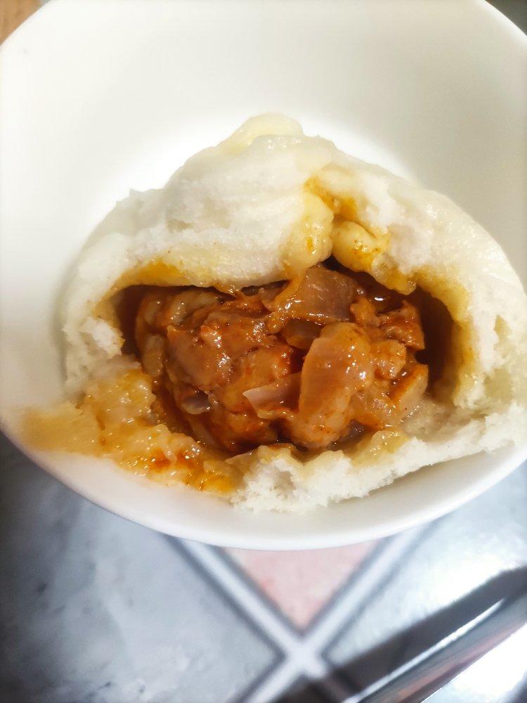奥尔良鸡腿馅包子