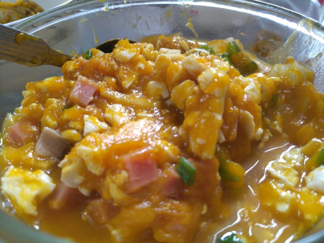 海鲜豆腐南瓜炖