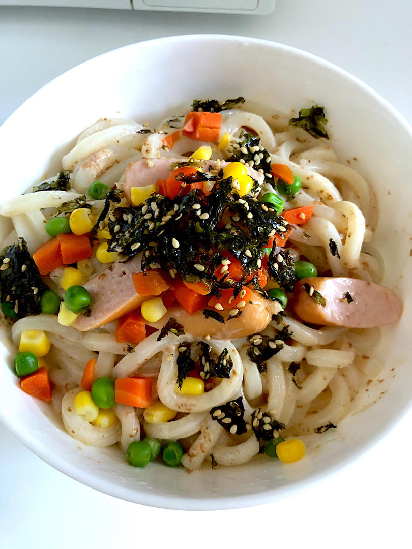 芝麻酱拌冷乌冬（懒人版）