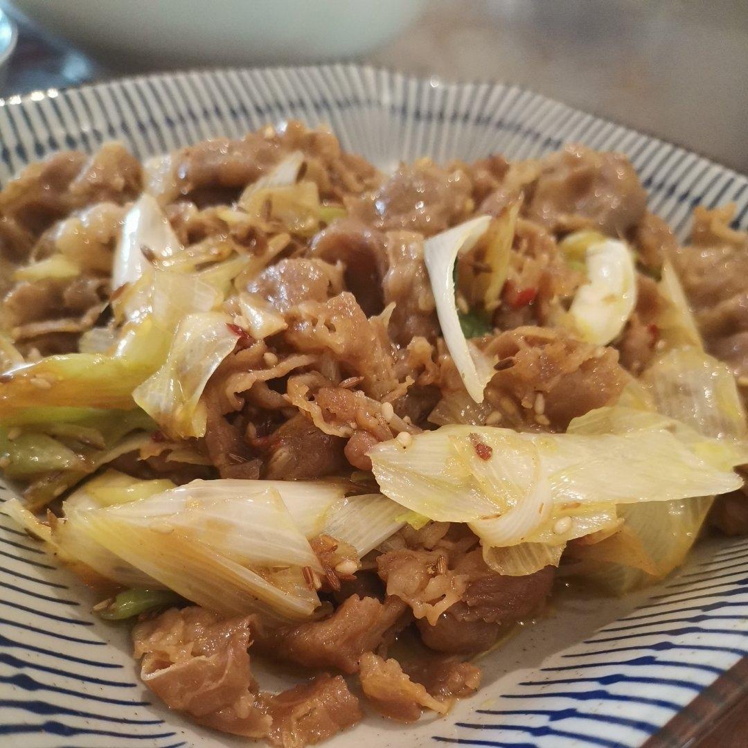 葱爆孜然羊肉
