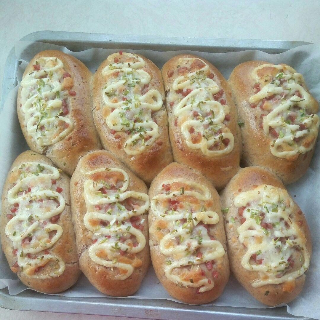 香葱火腿肉松面包