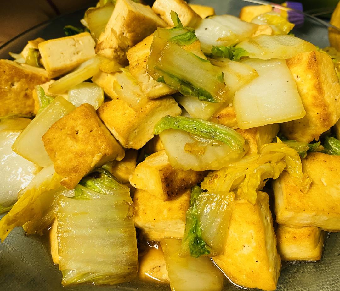 最家常的白菜炒豆腐