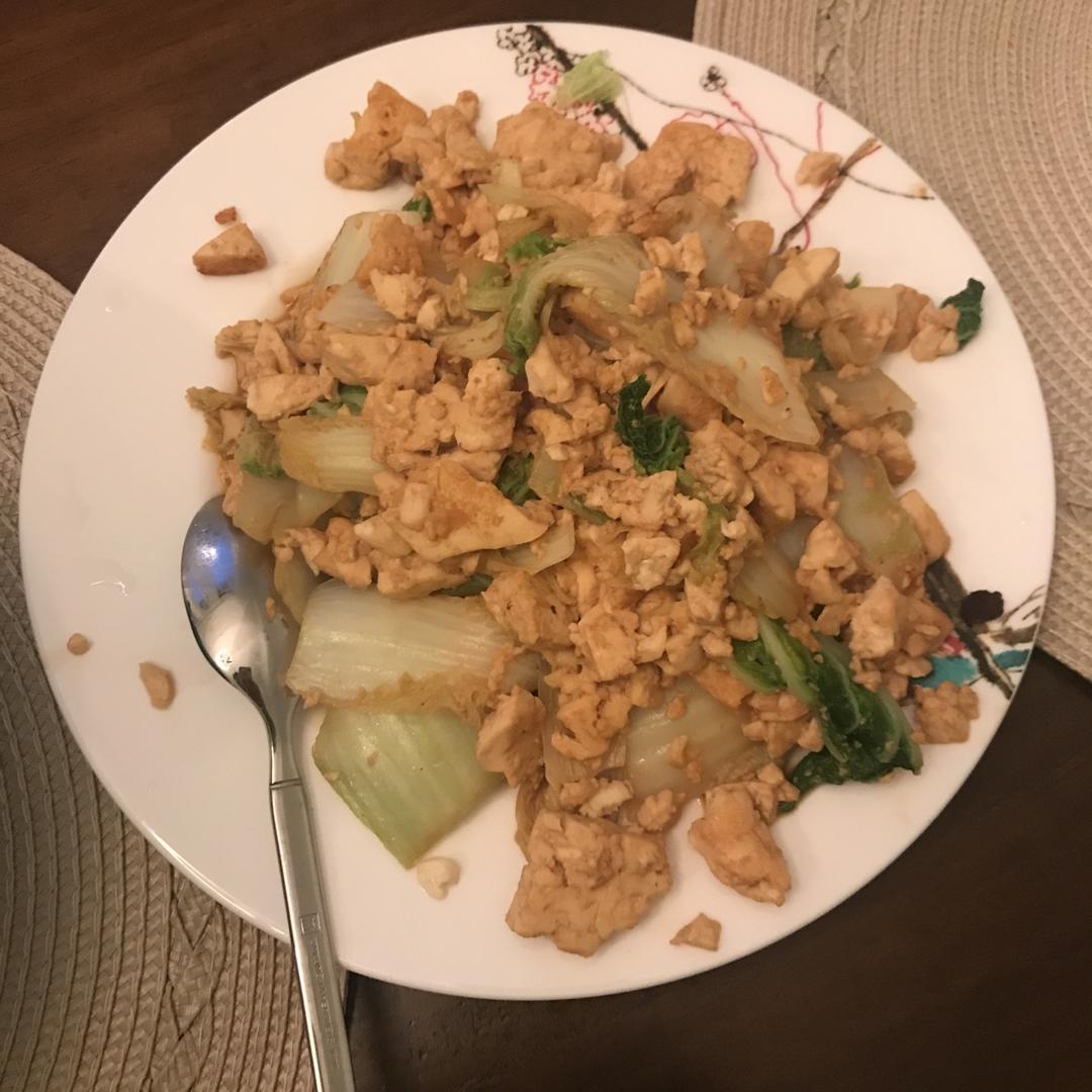 白菜炒豆腐