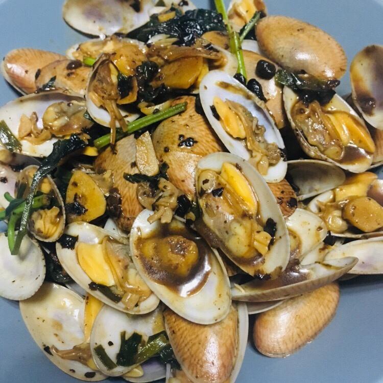 紫苏豉汁炒花甲