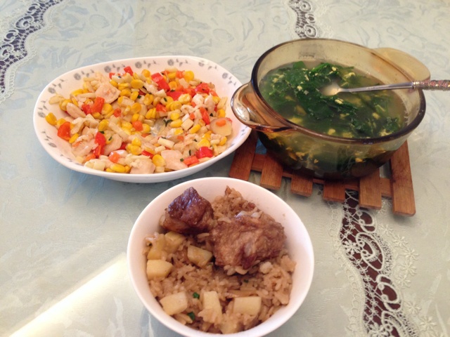 茭白毛豆鸡丁