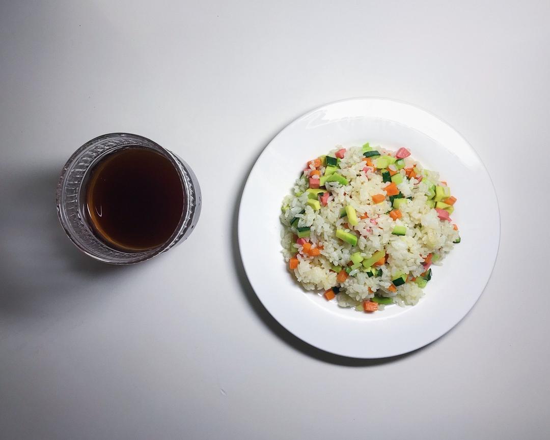 广长做的牛油果炒饭