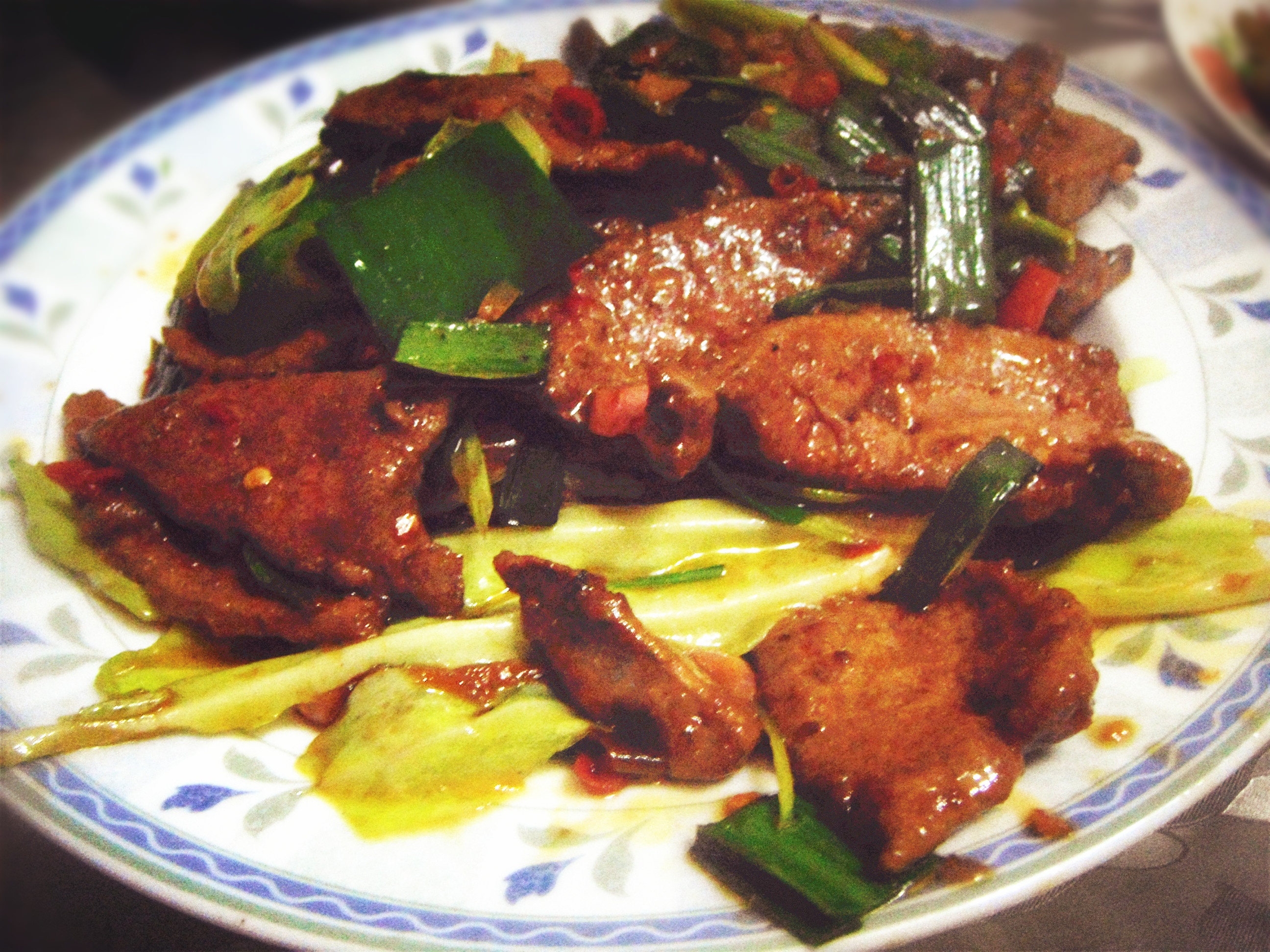 大葱爆炒猪肝