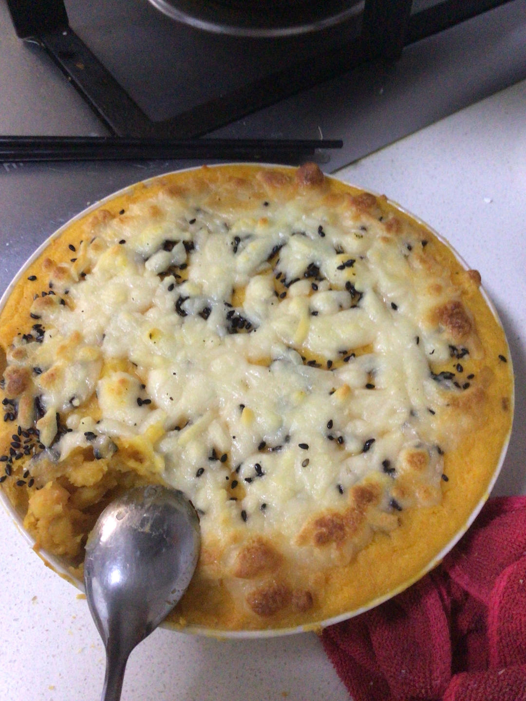 奶香芝士焗红薯