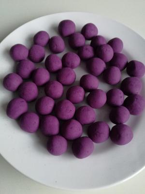 紫薯糯米小圆子的做法 步骤3