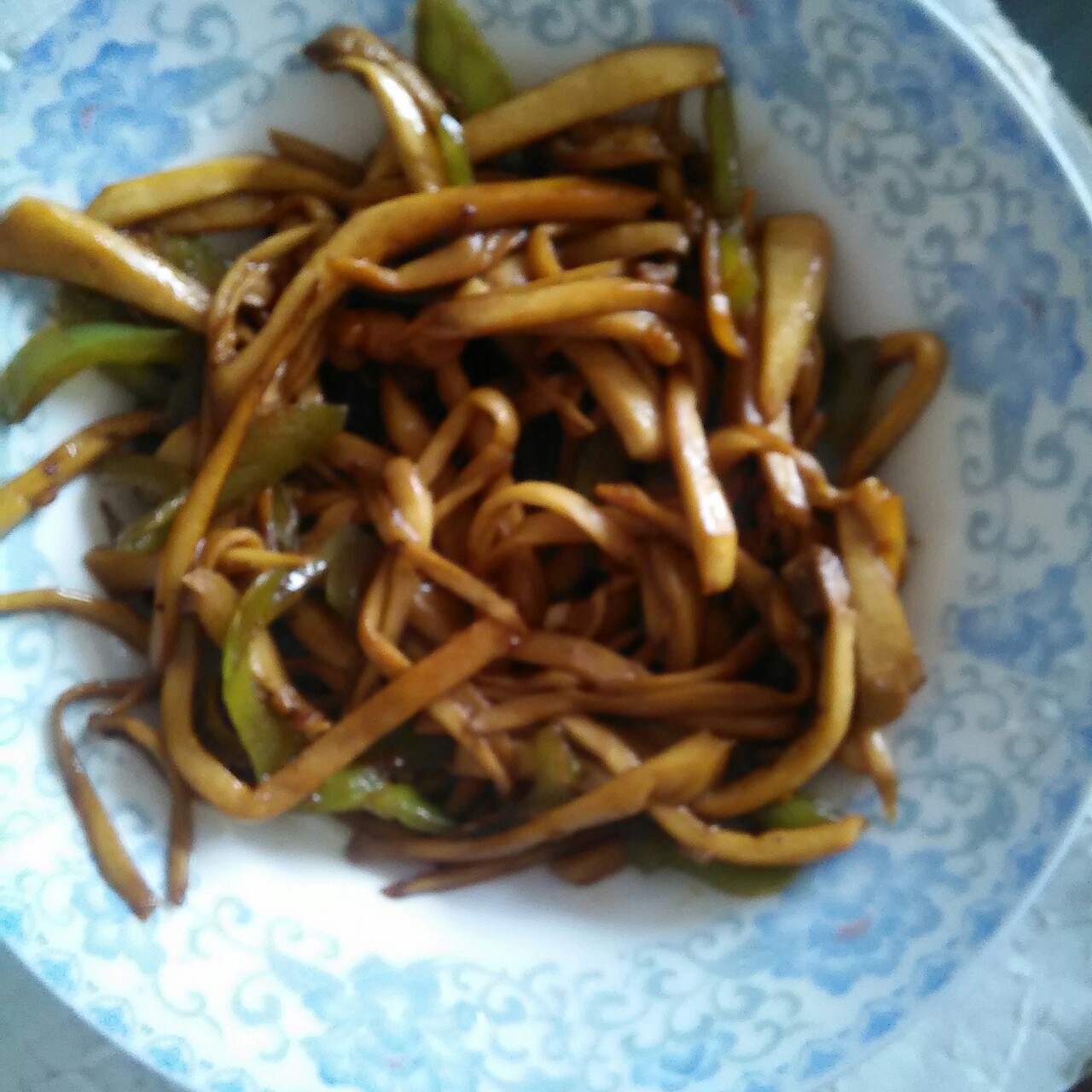 青椒素炒杏鲍菇
