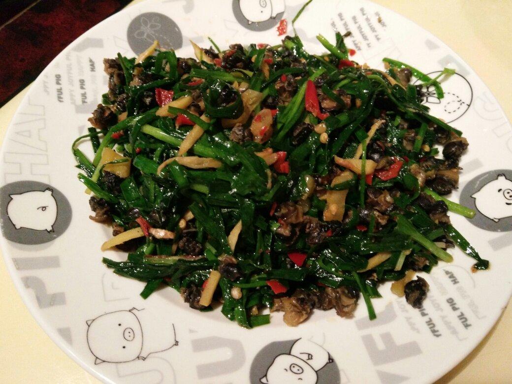 春日一道鲜——韭菜炒螺肉