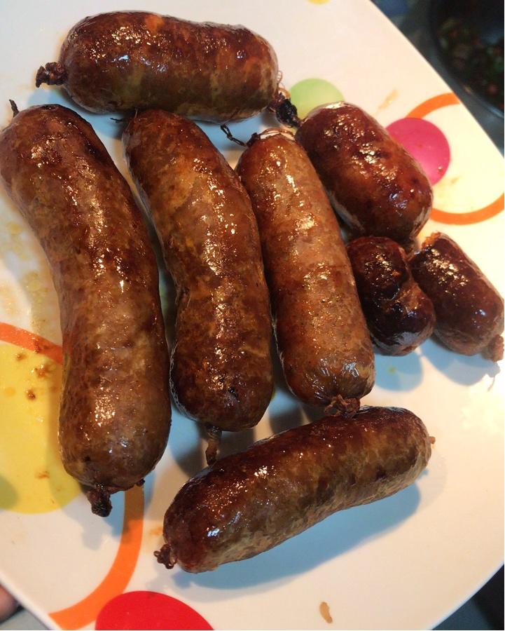 洁宝泽亚做的自制台湾烤肠(附烤熟做法)