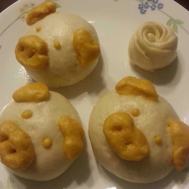 可爱的小猪豆沙包