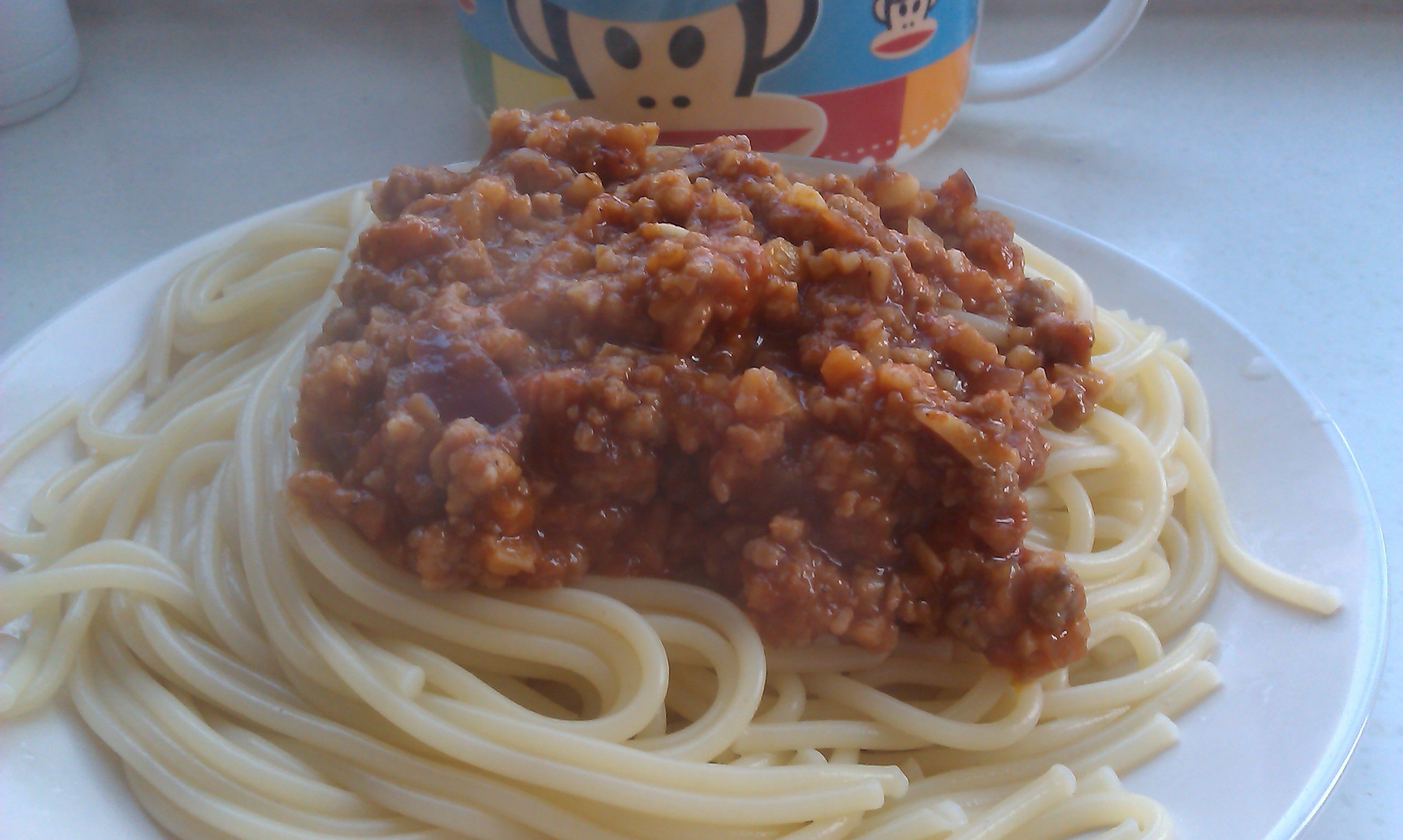 蕃茄蘑菇肉酱意大利面